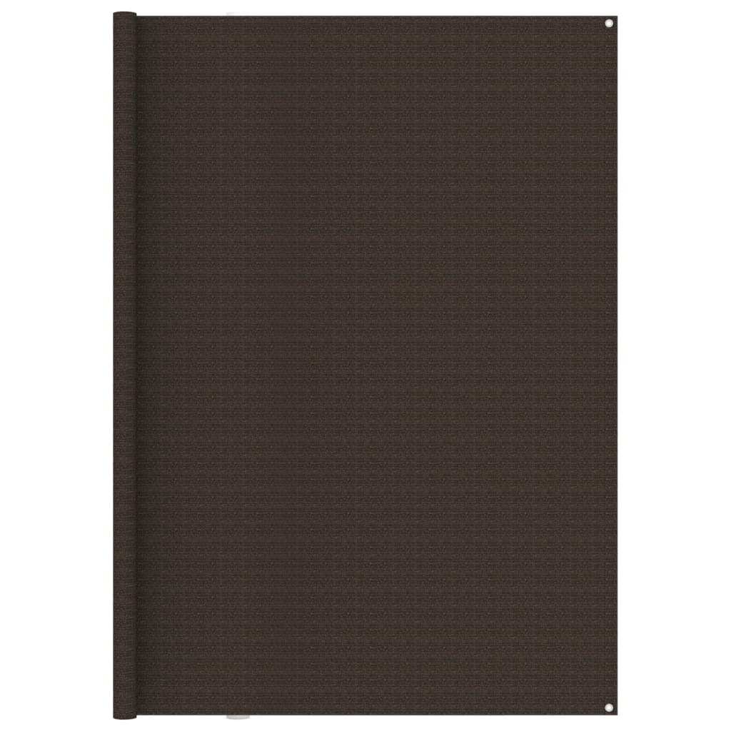 Zeltteppich 250x500 cm Braun