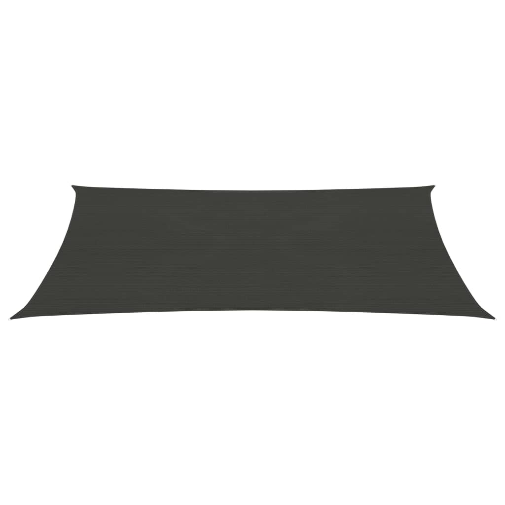 Sonnensegel 160 g/m² Anthrazit 5x7 m HDPE