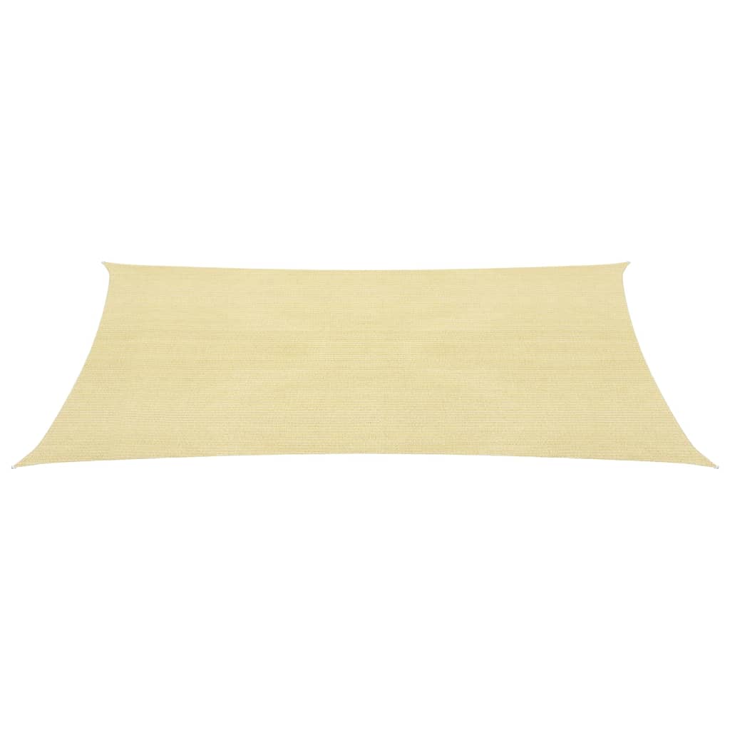 Sonnensegel 160 g/m² Beige 2x3,5 m HDPE