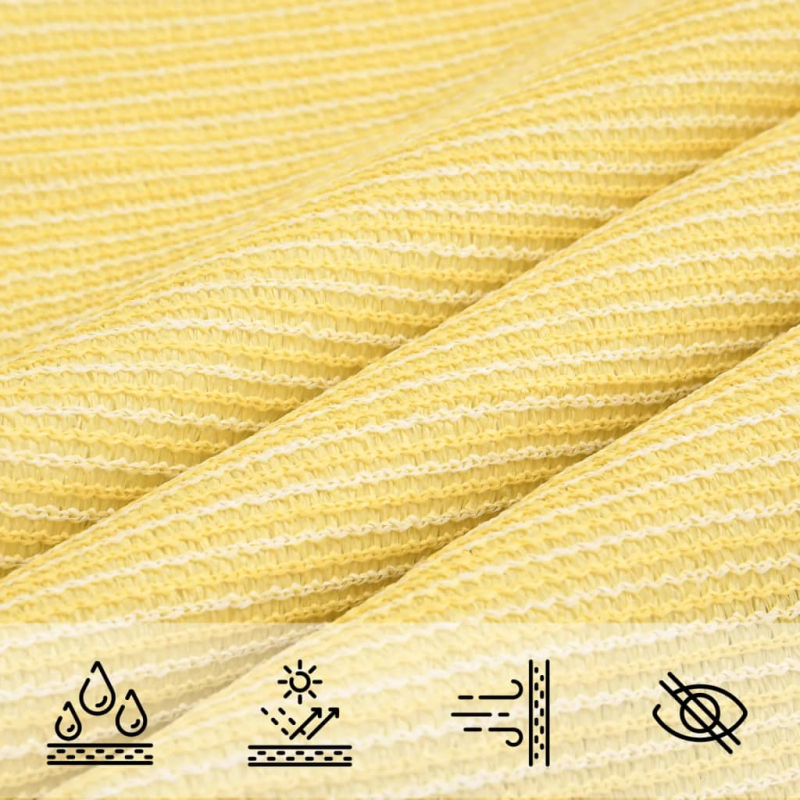 Sonnensegel 160 g/m² Beige 5x7x7 m HDPE