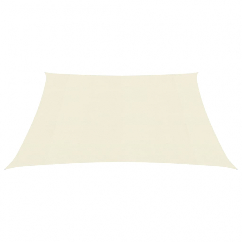 Sonnensegel 160 g/m² Creme 3x3 m HDPE