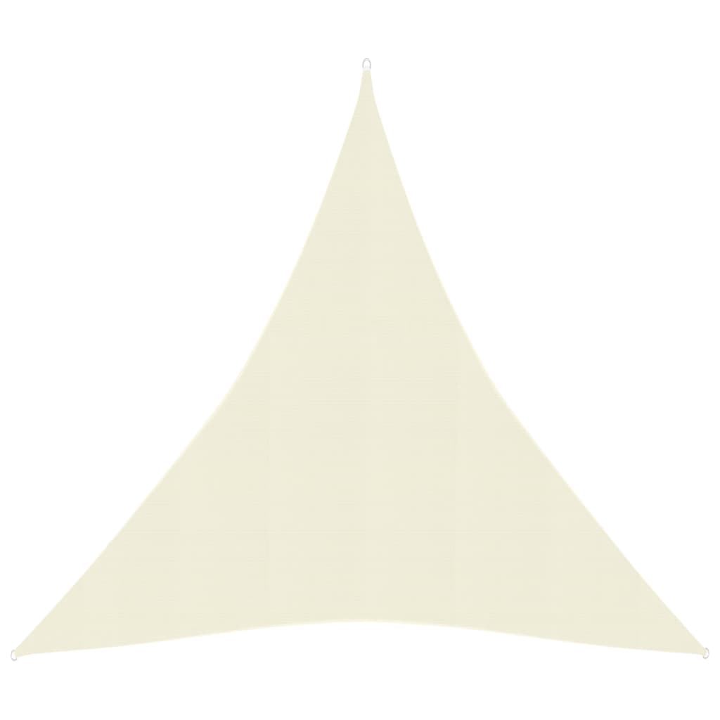 Sonnensegel 160 g/m² Creme 5x6x6 m HDPE