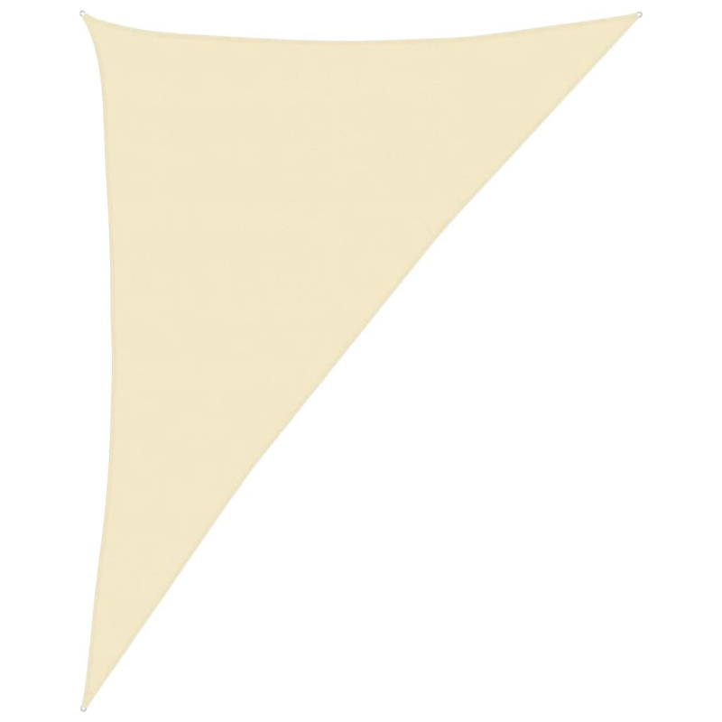 Sonnensegel 160 g/m² Creme 4x5x6,8 m HDPE