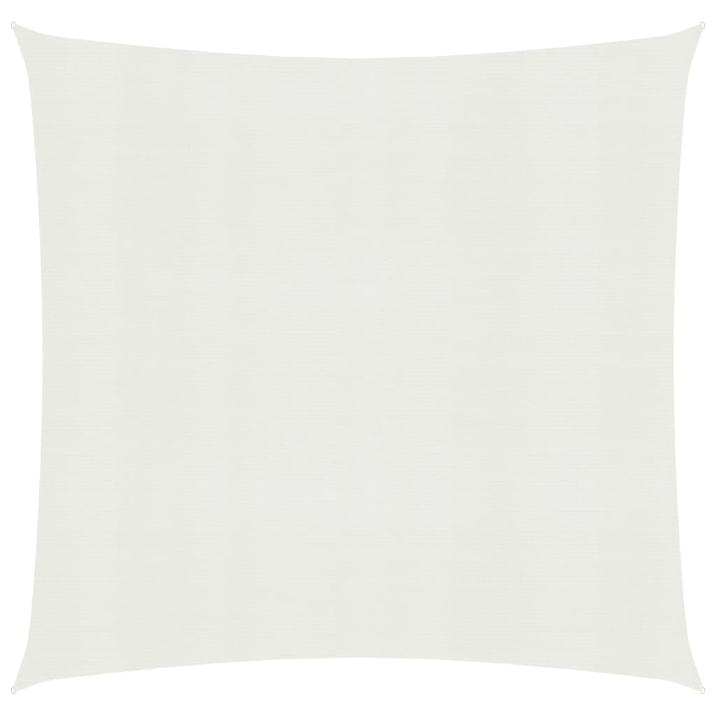 Sonnensegel 160 g/m² Weiß 3x3 m HDPE