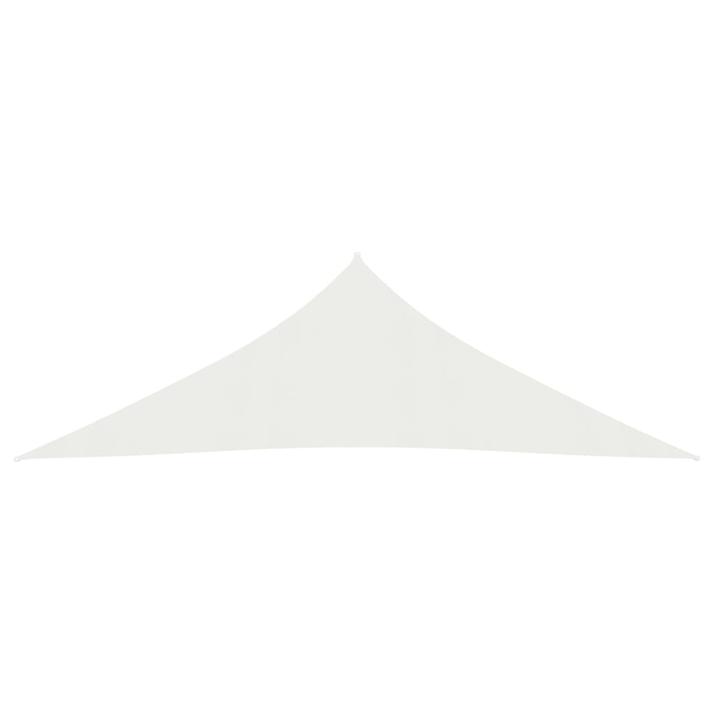 Sonnensegel 160 g/m² Weiß 3,5x3,5x4,9 m HDPE