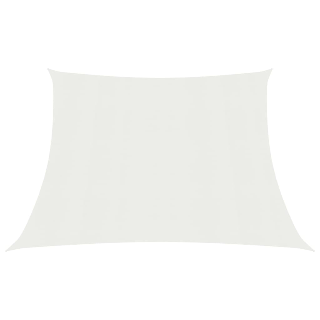 Sonnensegel 160 g/m² Weiß 3/4x3 m HDPE