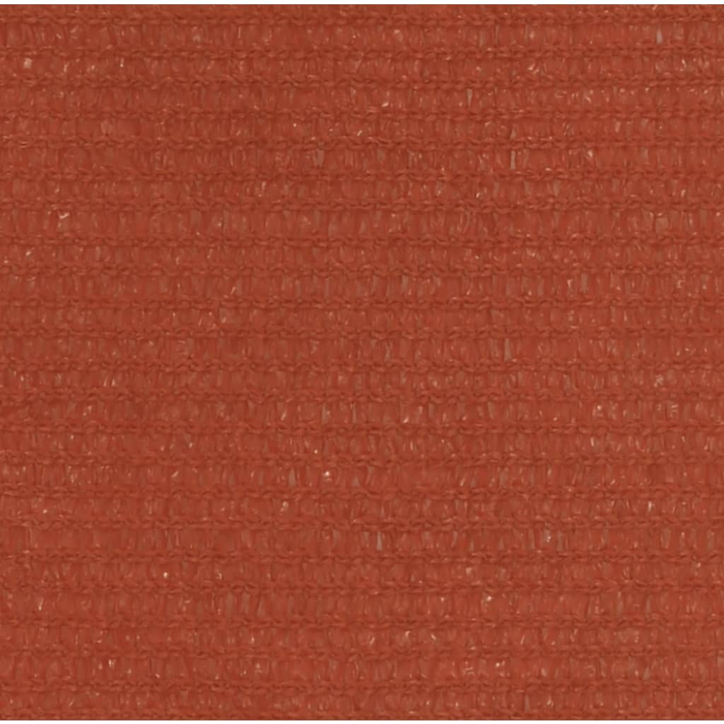 Sonnensegel 160 g/m² Terrakottarot 2x4,5 m HDPE