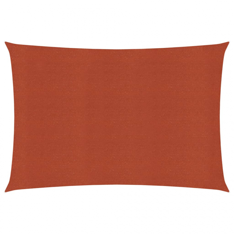 Sonnensegel 160 g/m² Terrakottarot 5x7 m HDPE