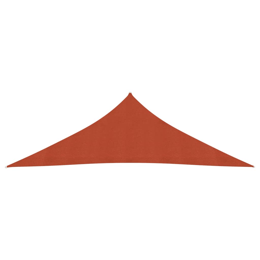 Sonnensegel 160 g/m² Terrakottarot 3,5x3,5x4,9 m HDPE