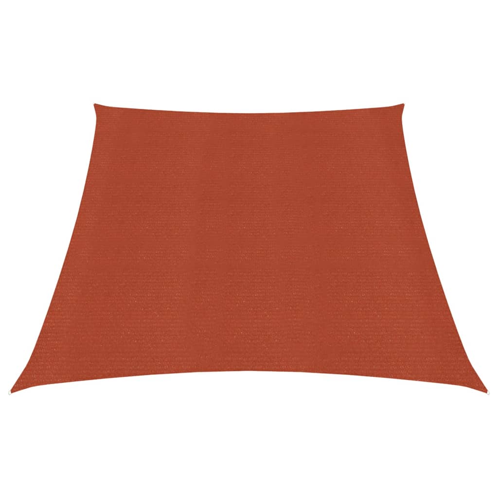 Sonnensegel 160 g/m² Terrakottarot 3/4x2 m HDPE