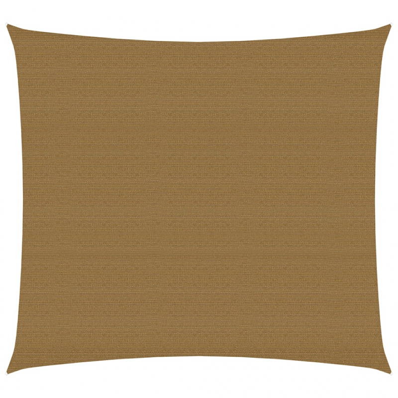 Sonnensegel 160 g/m² Taupe 7x7 m HDPE