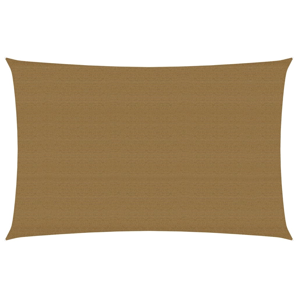 Sonnensegel 160 g/m² Taupe 2,5x4,5 m HDPE