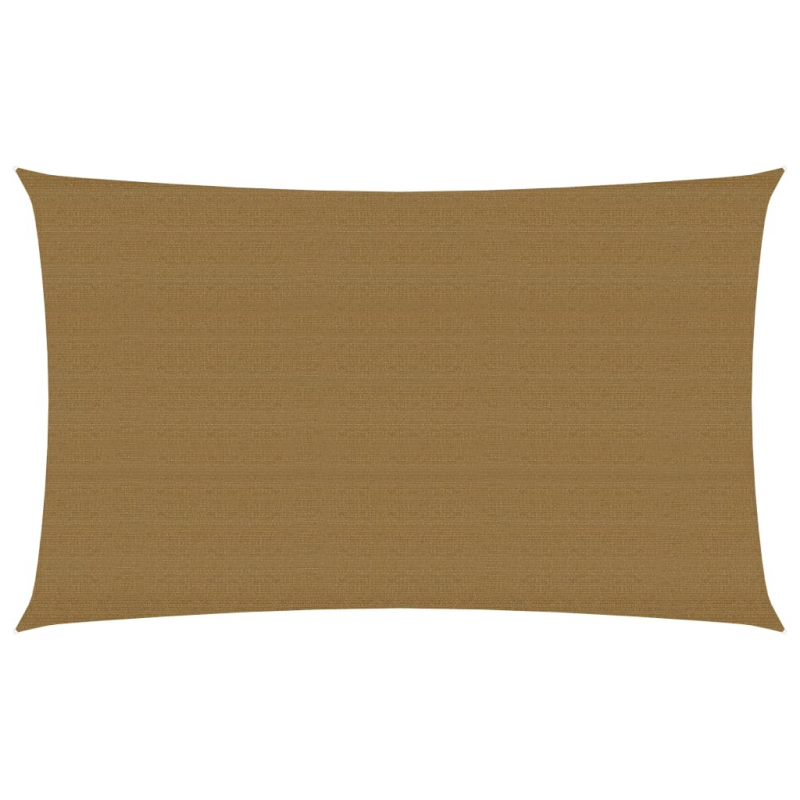 Sonnensegel 160 g/m² Taupe 2,5x5 m HDPE