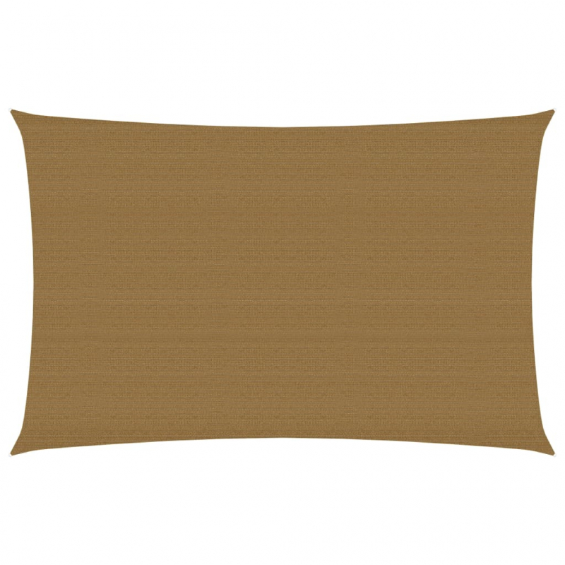 Sonnensegel 160 g/m² Taupe 3x5 m HDPE