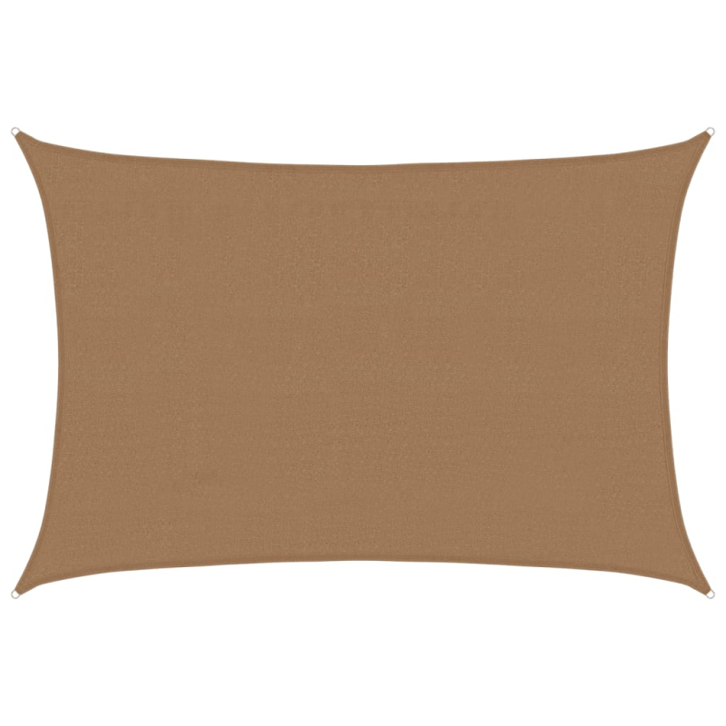 Sonnensegel 160 g/m² Taupe 4x5 m HDPE