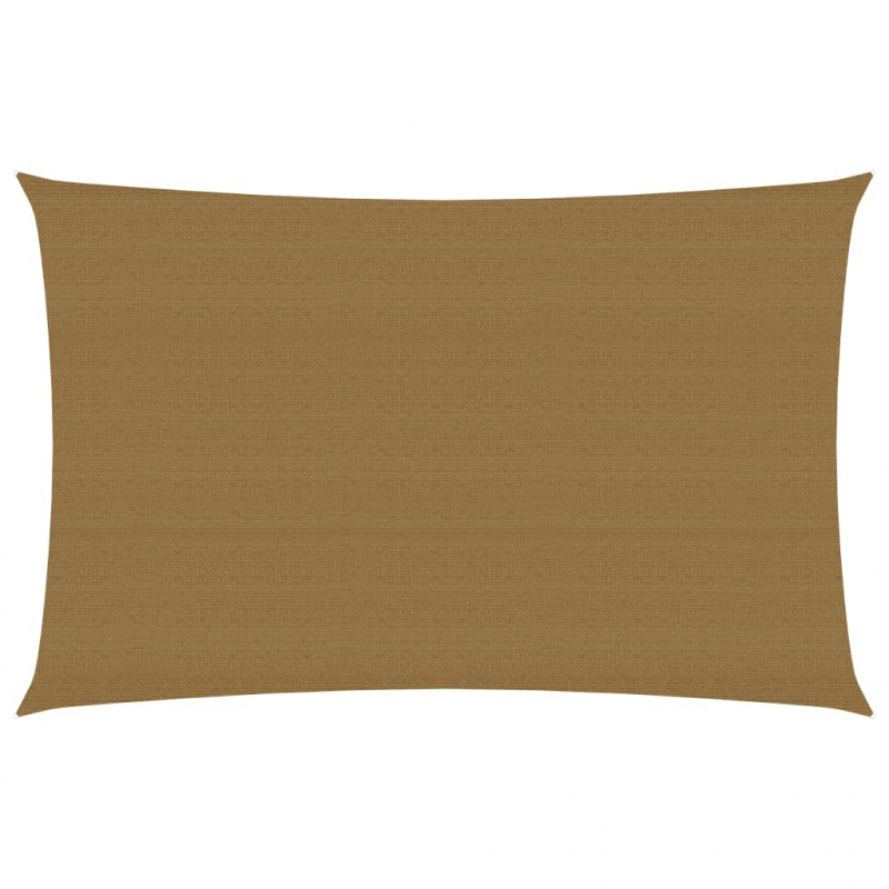 Sonnensegel 160 g/m² Taupe 5x7 m HDPE
