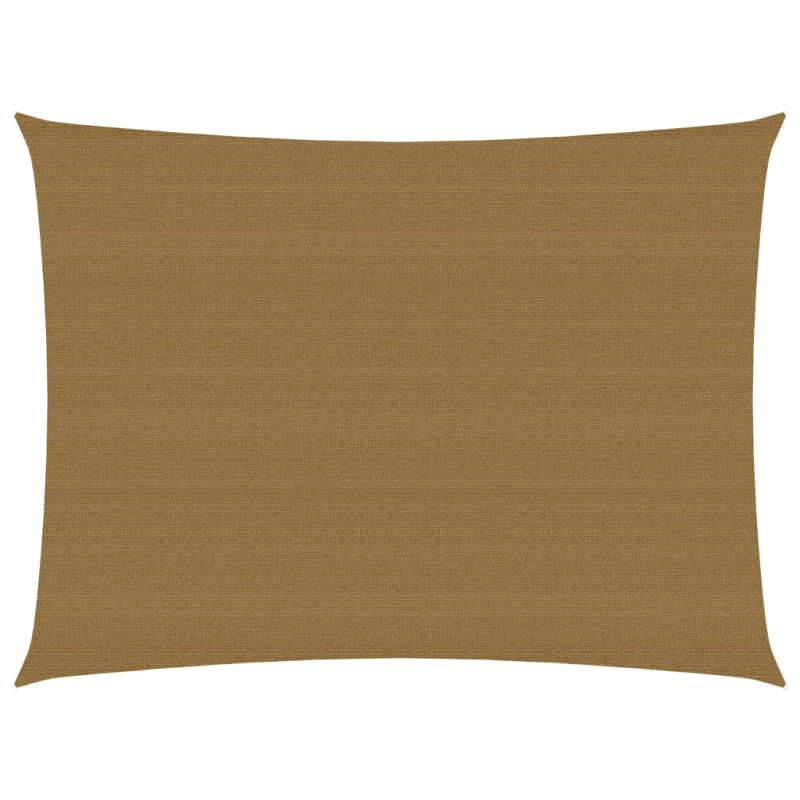 Sonnensegel 160 g/m² Taupe 6x7 m HDPE