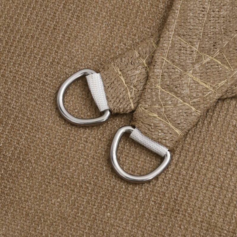 Sonnensegel 160 g/m² Taupe 4x5x5 m HDPE