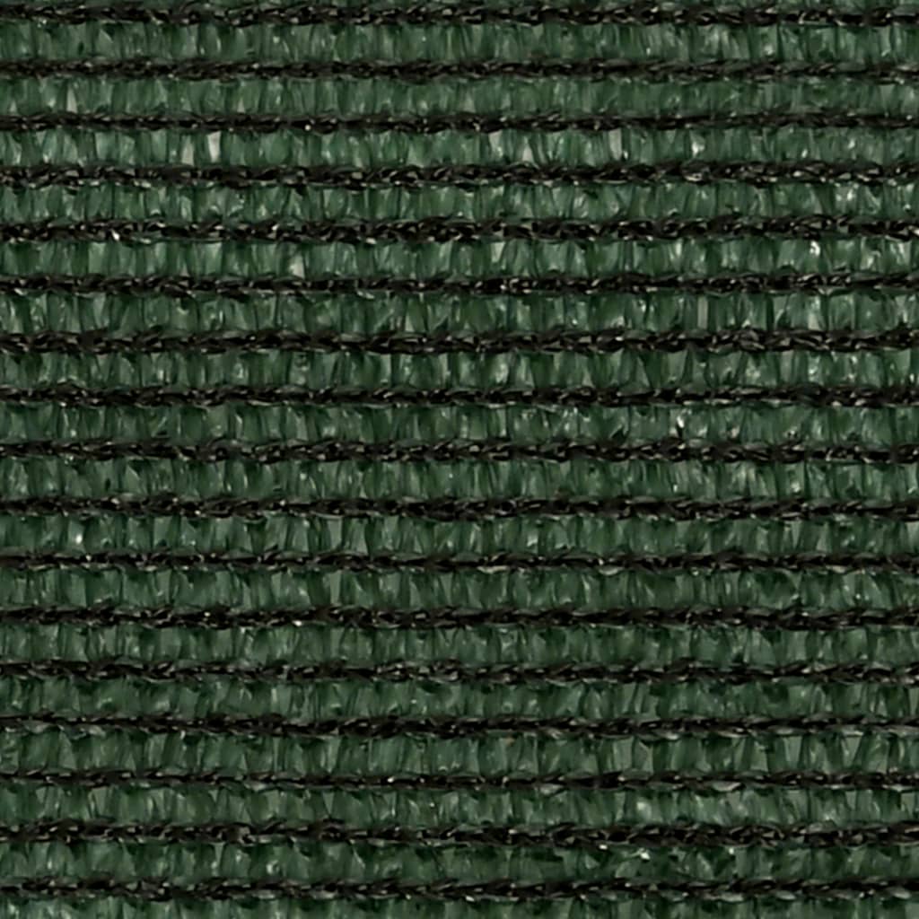 Sonnensegel 160 g/m² Dunkelgrün 3,5x3,5x4,9 m HDPE
