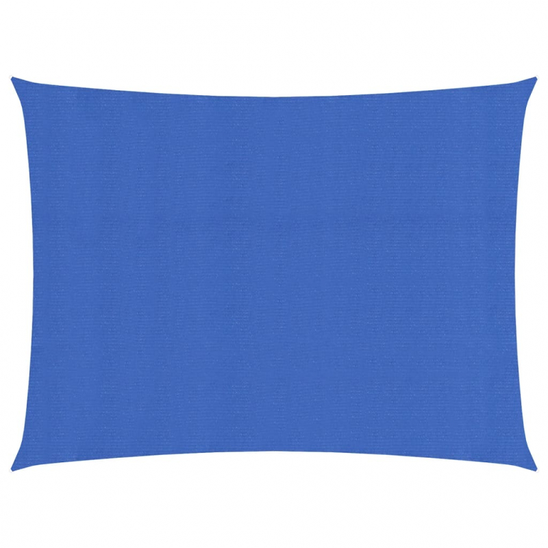 Sonnensegel 160 g/m² Rechteckig Blau 3x4 m HDPE