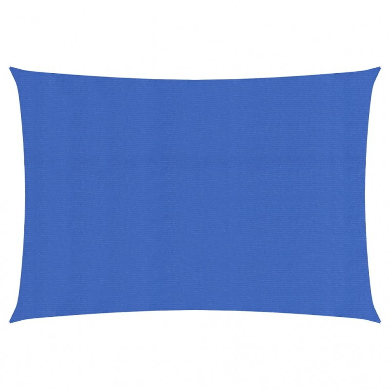 Sonnensegel 160 g/m² Rechteckig Blau 3,5x5 m HDPE
