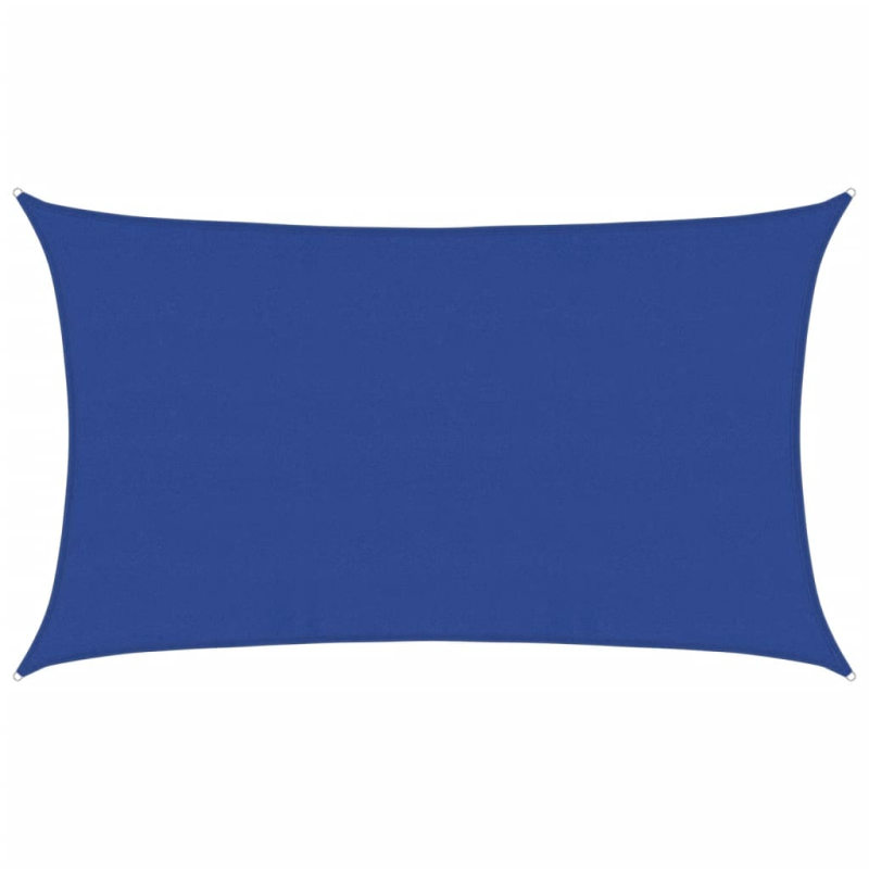 Sonnensegel 160 g/m² Rechteckig Blau 5x8 m HDPE