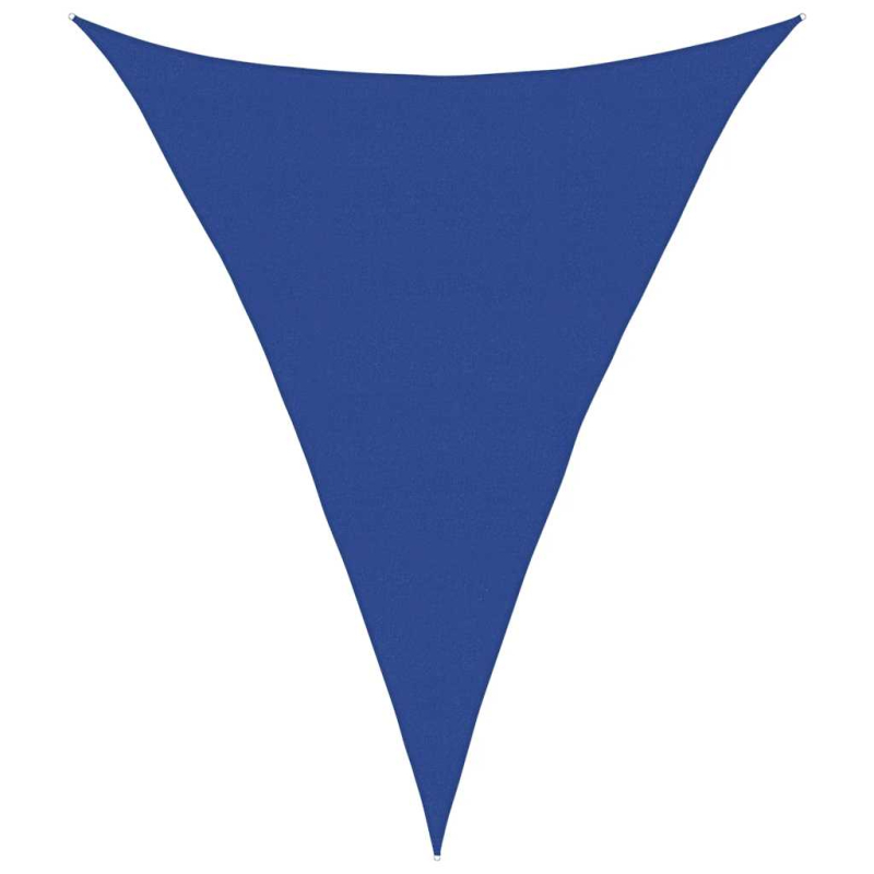 Sonnensegel 160 g/m² Dreieckig Blau 5x7x7 m HDPE