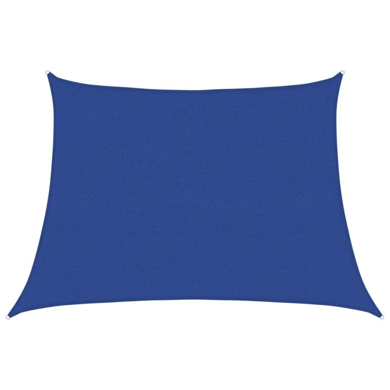 Sonnensegel 160 g/m² Trapezform Blau 4/5x3 m HDPE