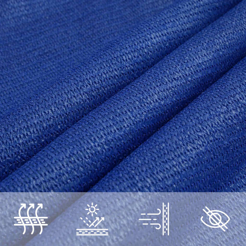 Sonnensegel 160 g/m² Trapezform Blau 4/5x3 m HDPE