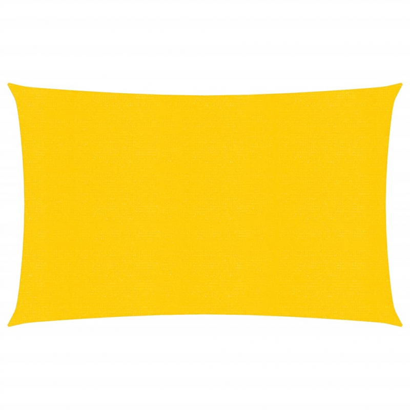 Sonnensegel 160 g/m² Rechteckig Gelb 4x6 m HDPE