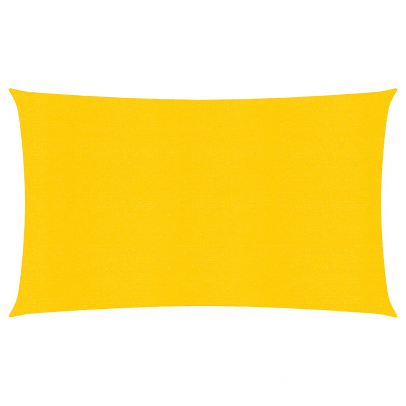 Sonnensegel 160 g/m² Rechteckig Gelb 4x7 m HDPE