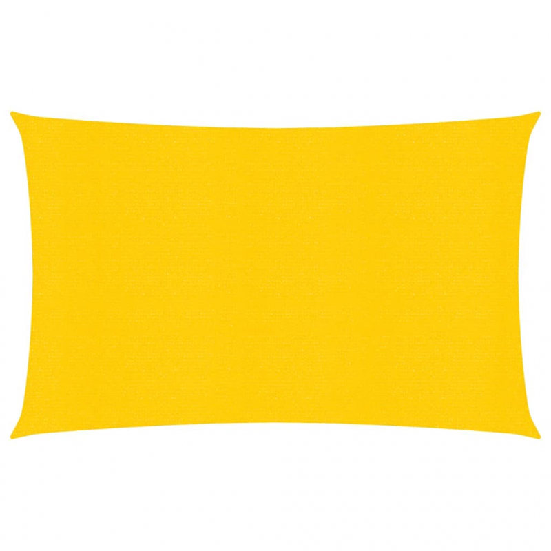 Sonnensegel 160 g/m² Rechteckig Gelb 5x7 m HDPE