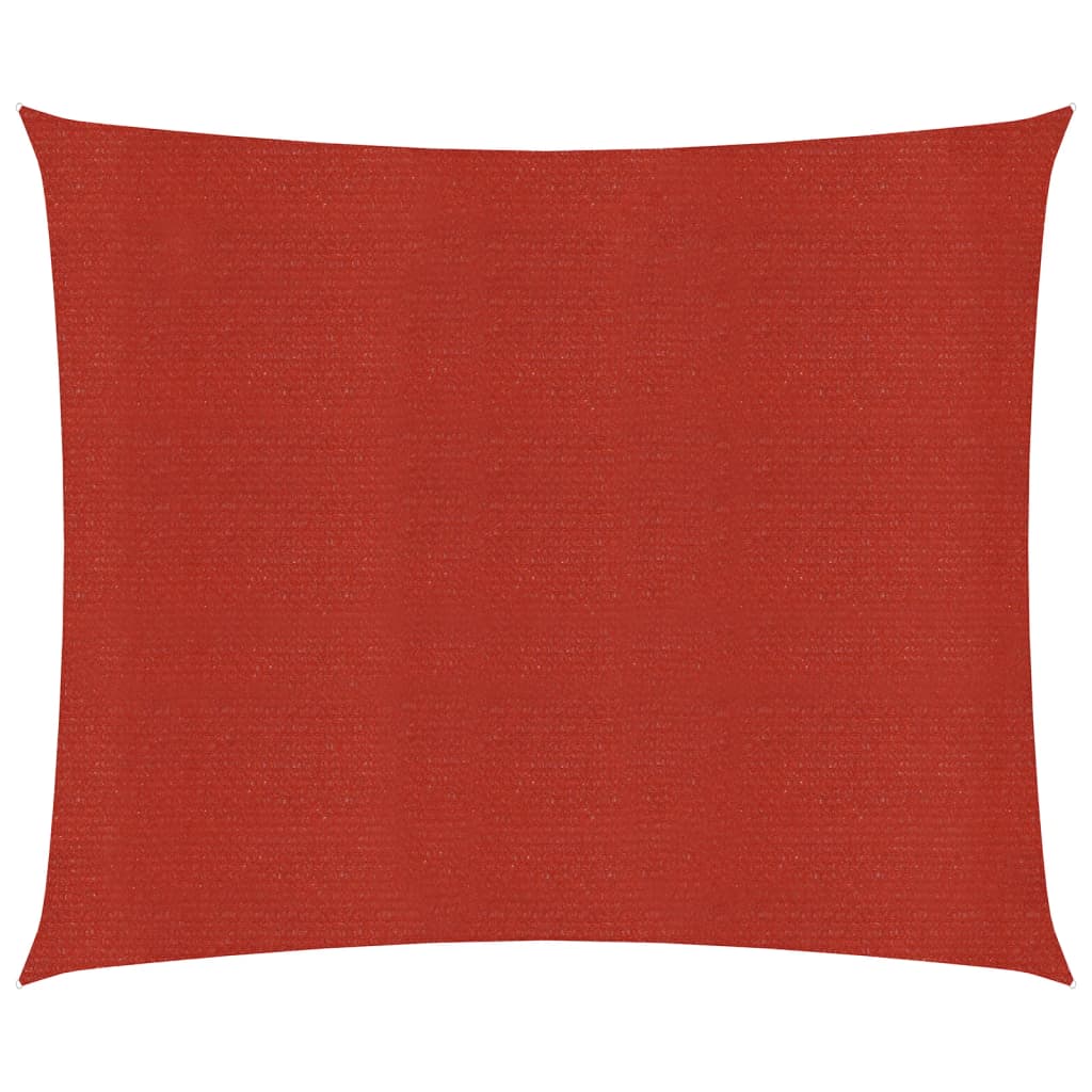 Sonnensegel 160 g/m² Rot 3x3 m HDPE