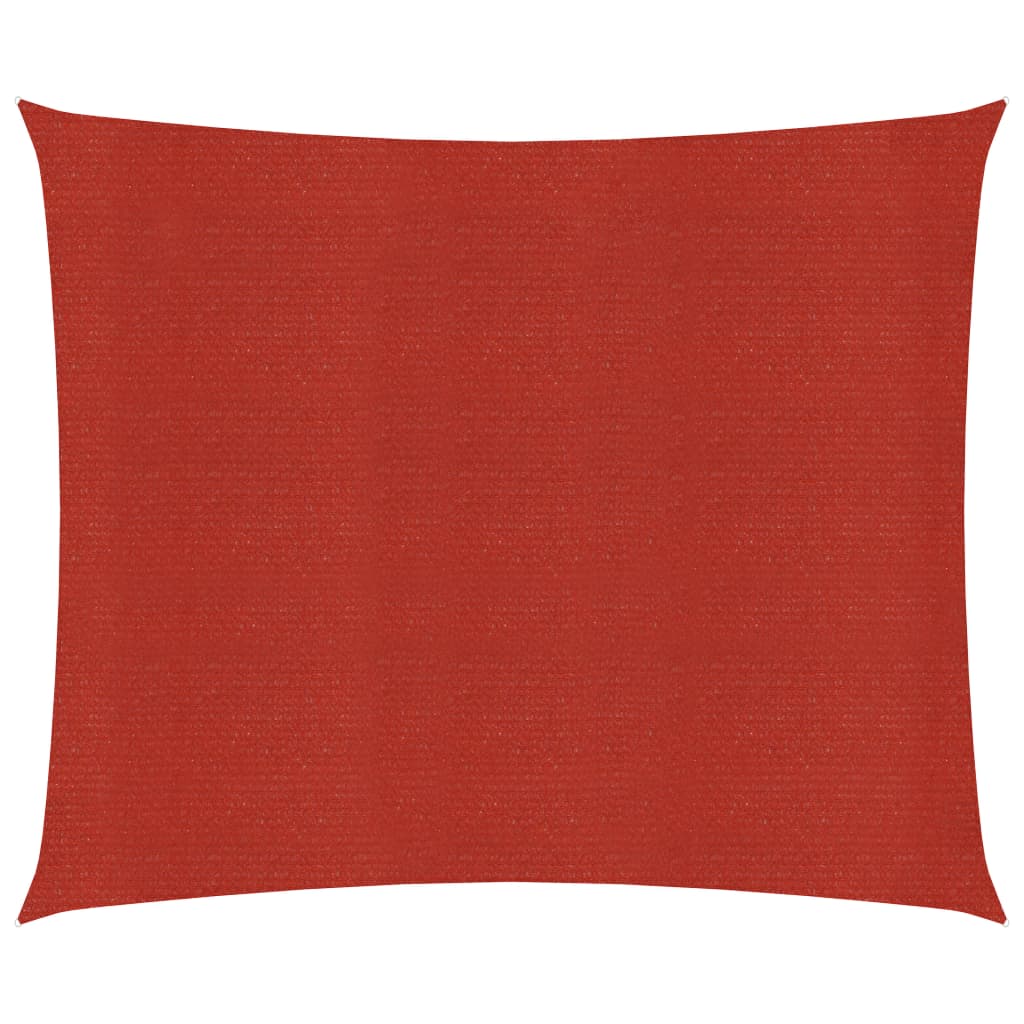 Sonnensegel 160 g/m² Rot 4,5x4,5 m HDPE