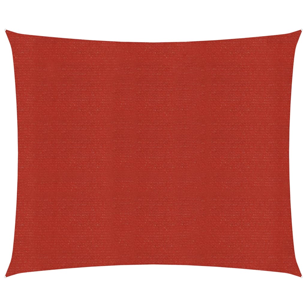 Sonnensegel 160 g/m² Rot 2x2,5 m HDPE