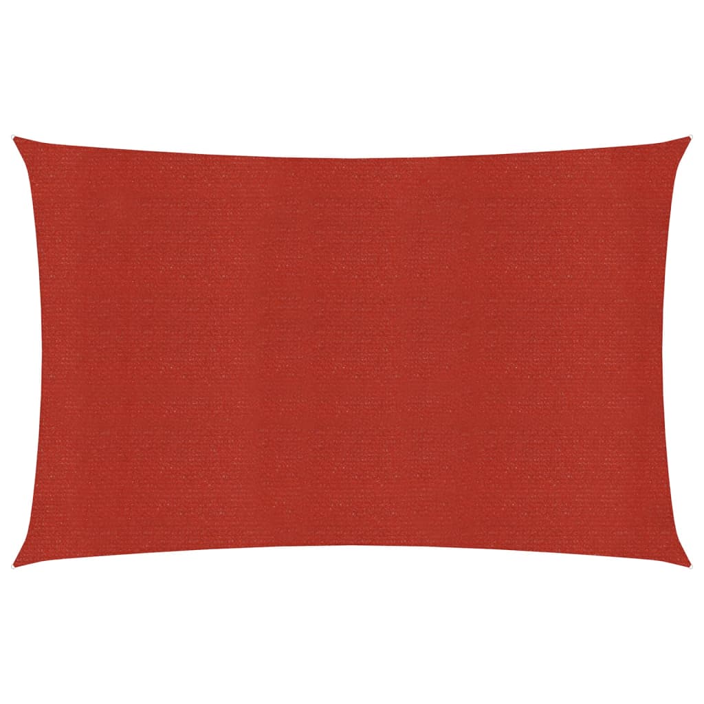 Sonnensegel 160 g/m² Rot 5x7 m HDPE