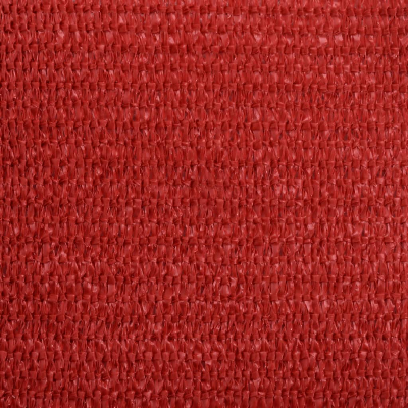 Sonnensegel 160 g/m² Rot 3x4x5 m HDPE