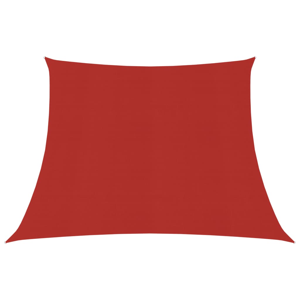 Sonnensegel 160 g/m² Rot 3/4x3 m HDPE