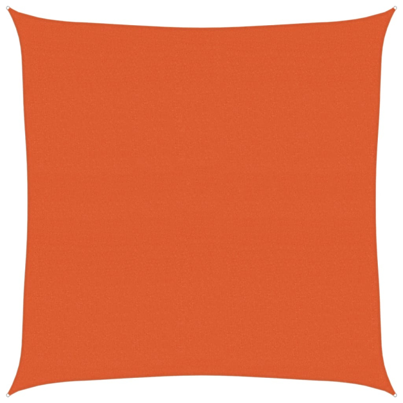 Sonnensegel 160 g/m² Quadratisch Orange 6x6 m HDPE