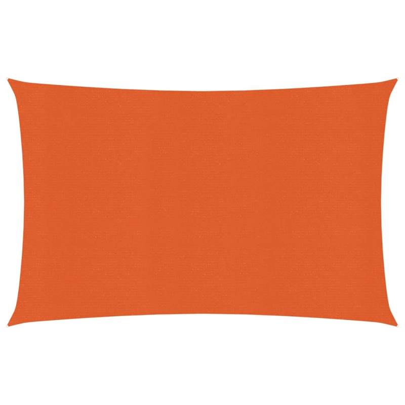 Sonnensegel 160 g/m² Rechteckig Orange 4x5 m HDPE