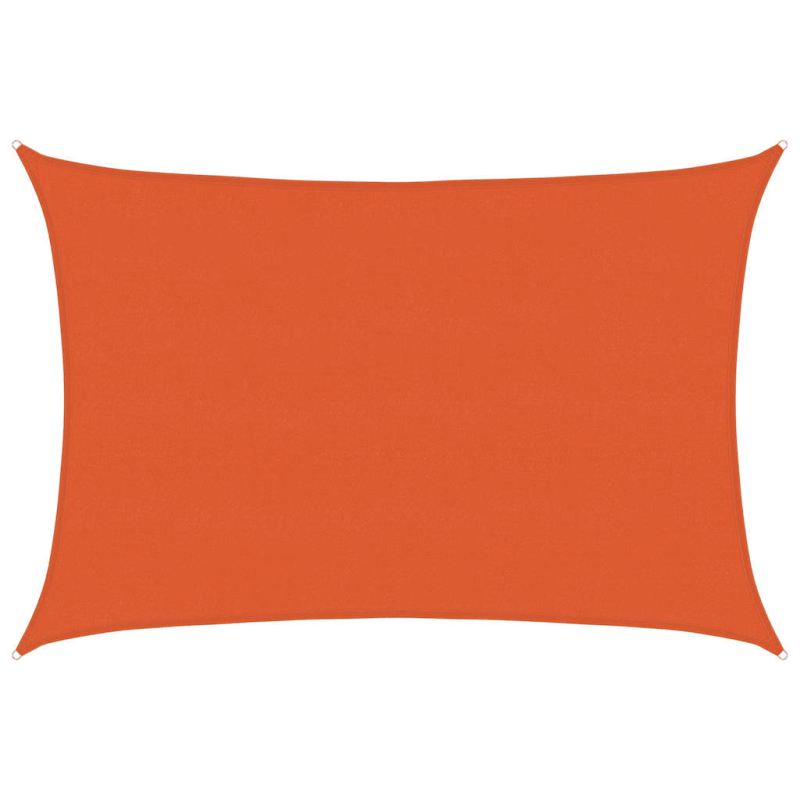 Sonnensegel 160 g/m² Rechteckig Orange 5x6 m HDPE
