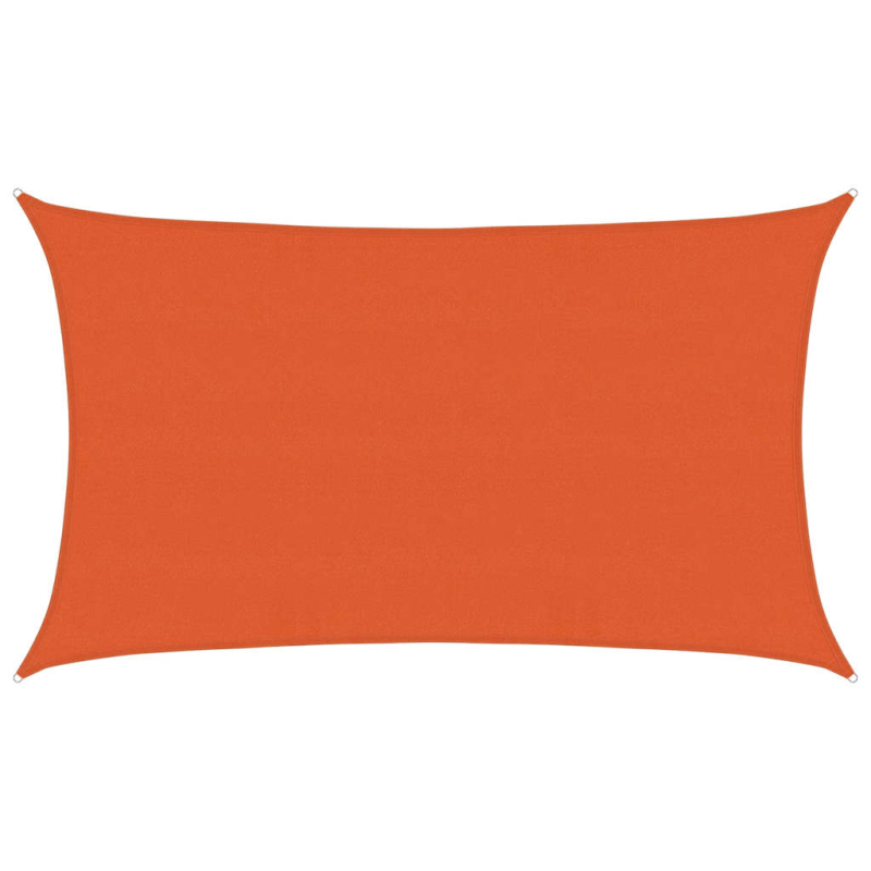 Sonnensegel 160 g/m² Rechteckig Orange 5x8 m HDPE