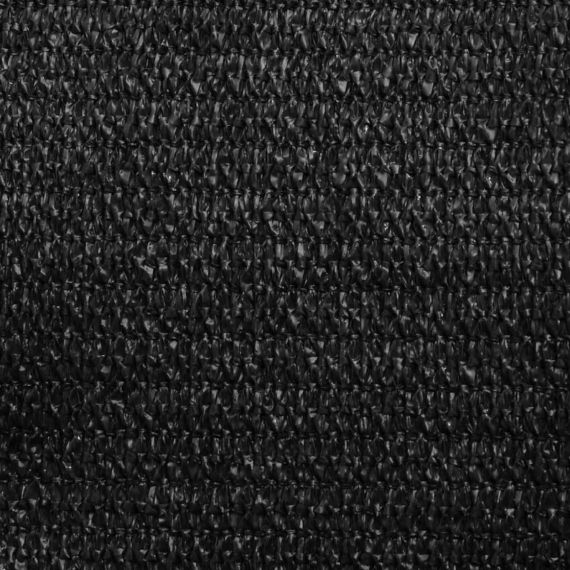 Sonnensegel 160 g/m² Dreieckig Schwarz 3x4x4 m HDPE