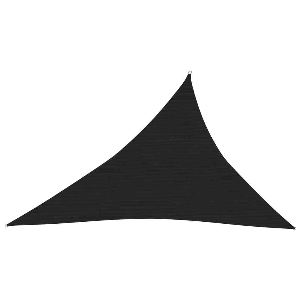 Sonnensegel 160 g/m² Schwarz 3x4x5 m HDPE