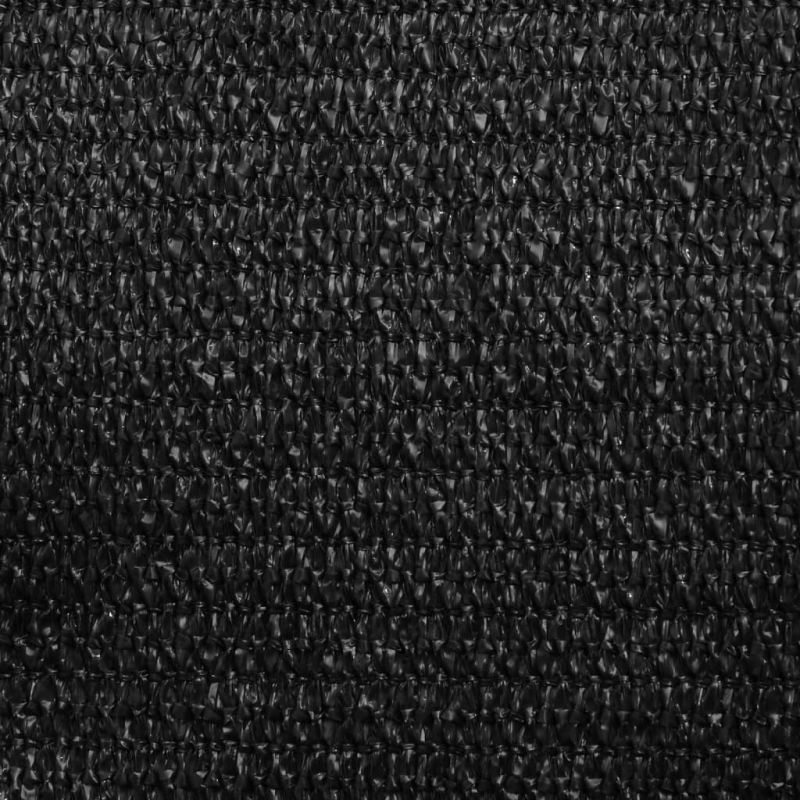 Sonnensegel 160 g/m² Schwarz 3/4x3 m HDPE
