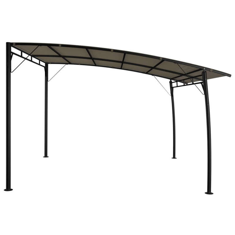 Garten-Sonnenschutz 3x3x2,55 m Taupe