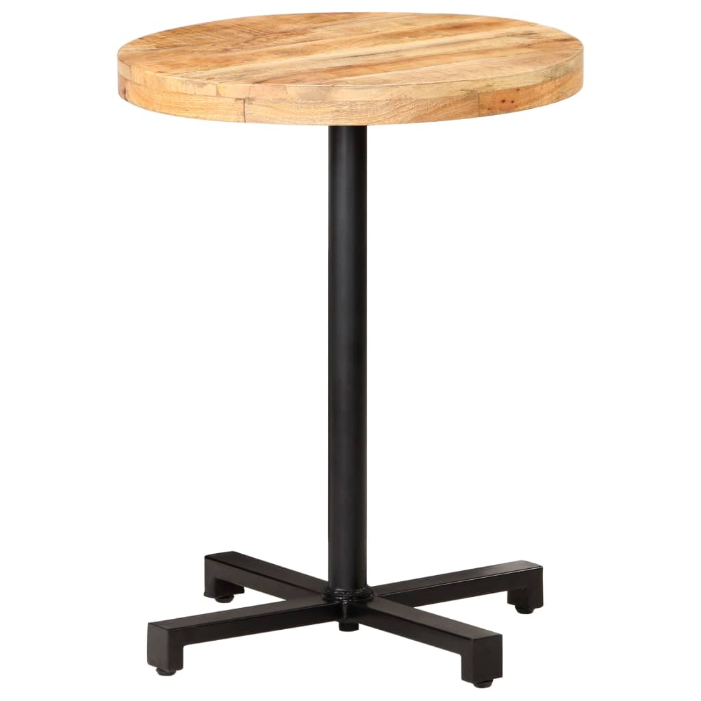 Bistrotisch Rund Ø60x75 cm Raues Mangoholz