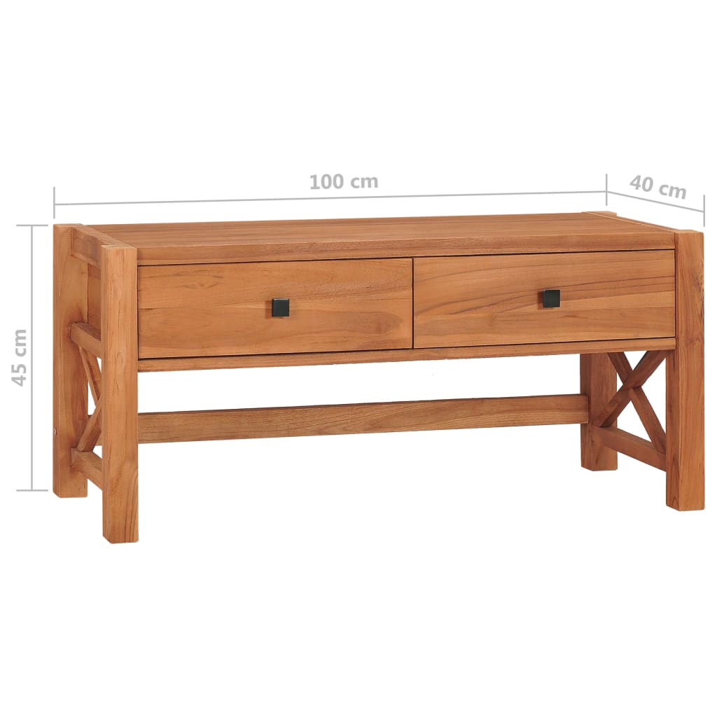TV-Schrank 100x40x45 cm Teakholz