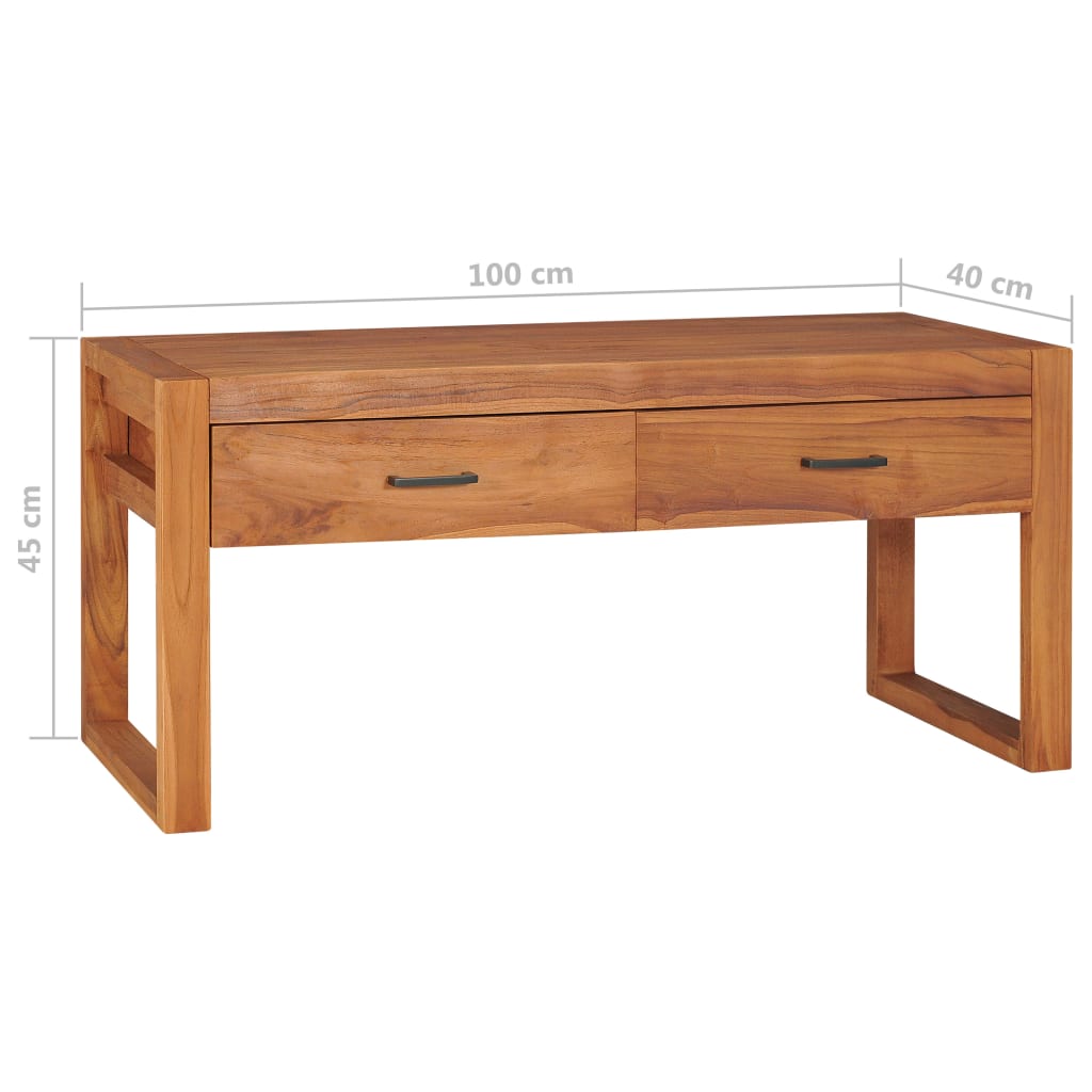 TV-Schrank 100x40x45 cm Teakholz