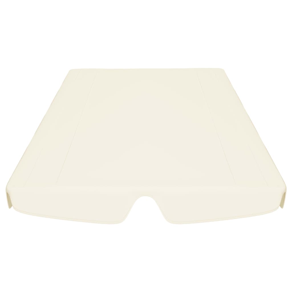 Ersatzdach für Hollywoodschaukel Creme 150/130x105/70 cm